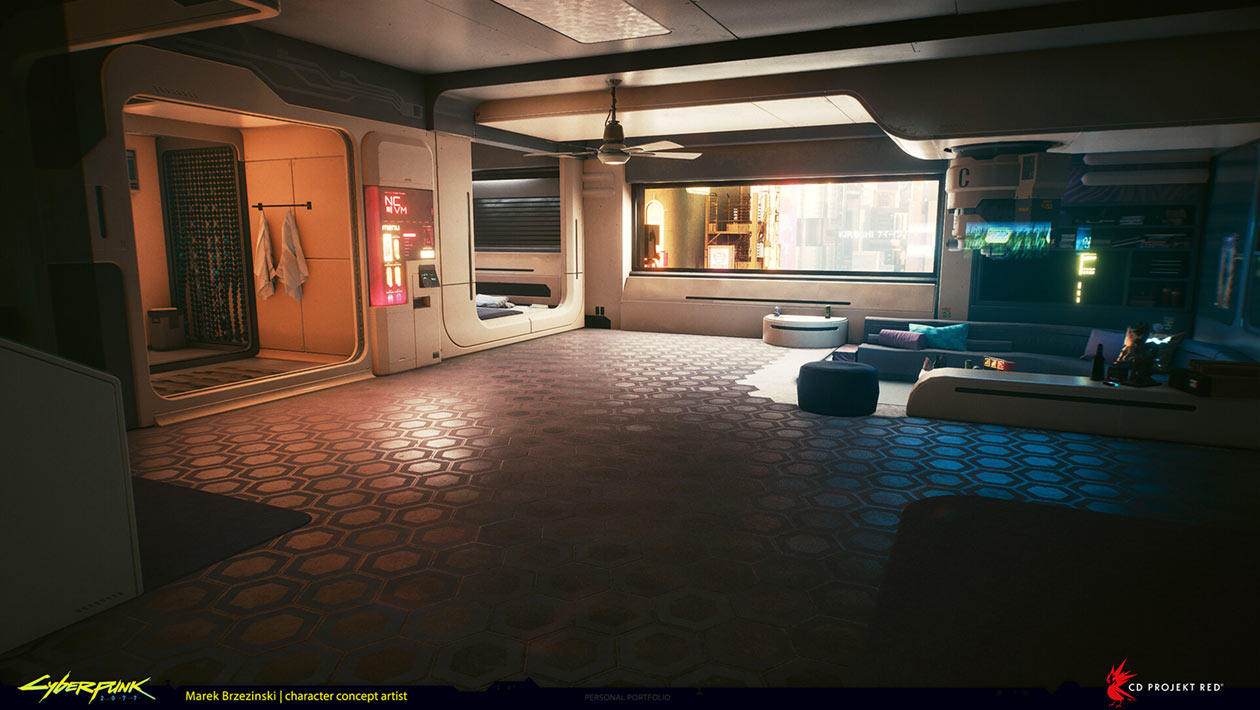 V's Apartment Full Art from Cyberpunk 2077