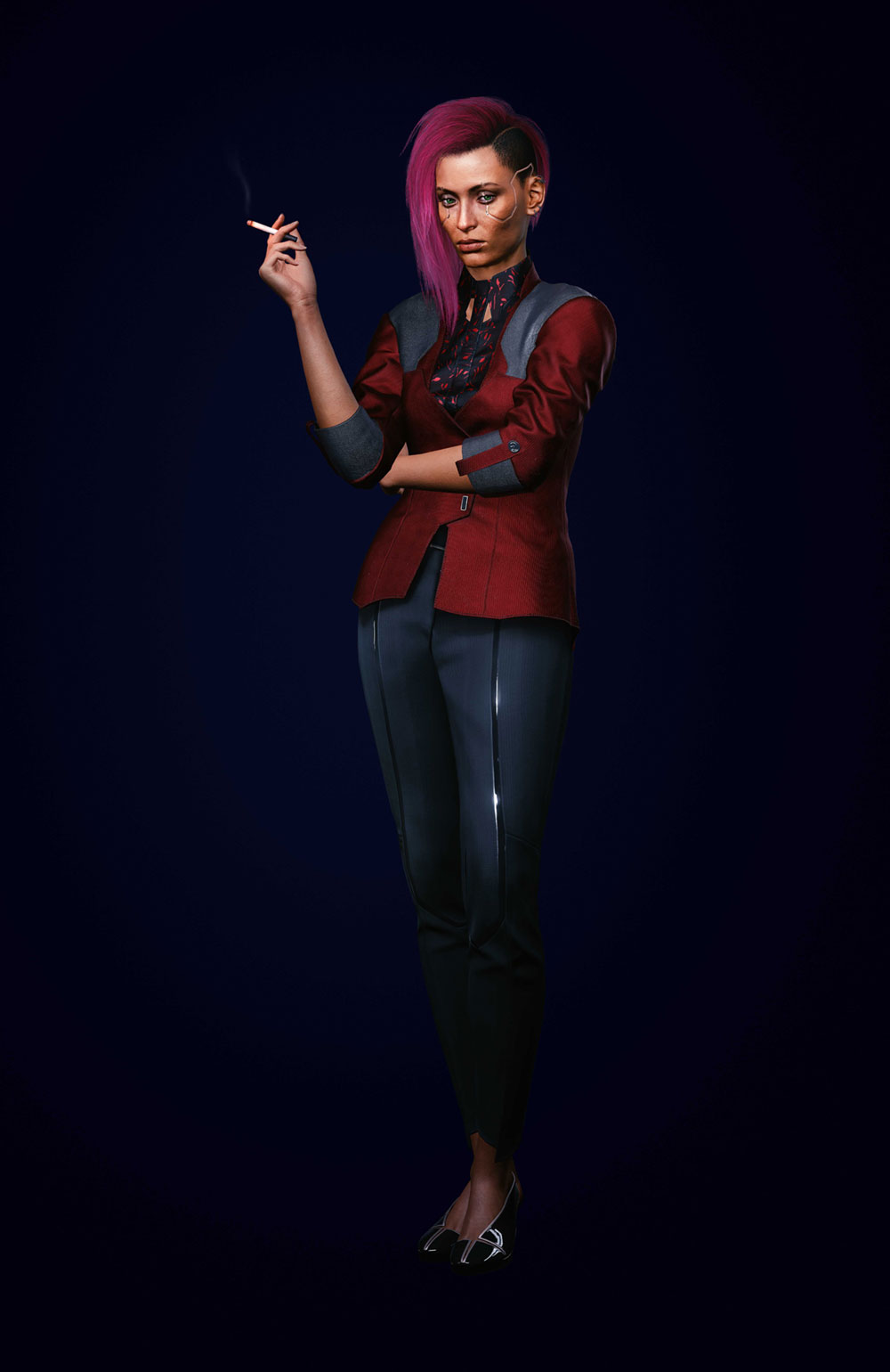 Female V Corporate Art from Cyberpunk 2077