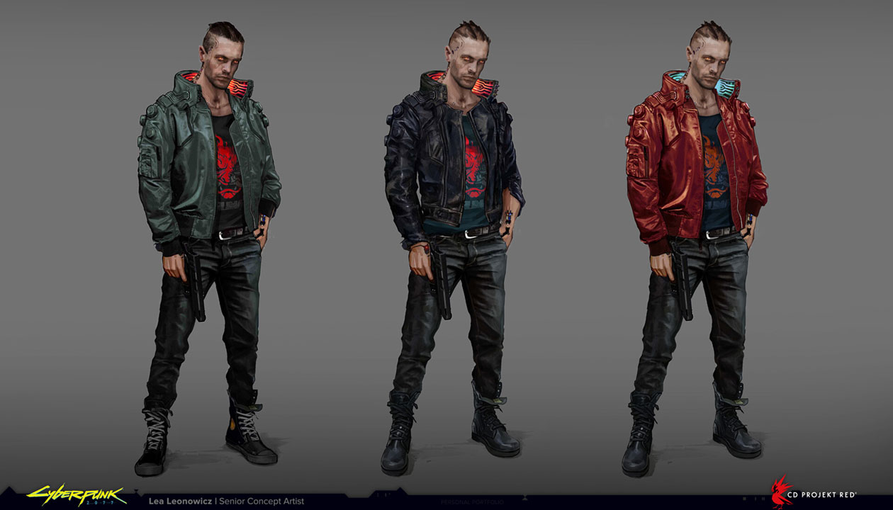 Male V Concept Artwork from Cyberpunk 2077