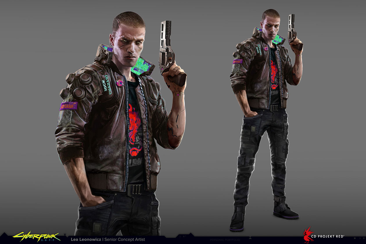 Male V Concept Art from Cyberpunk 2077