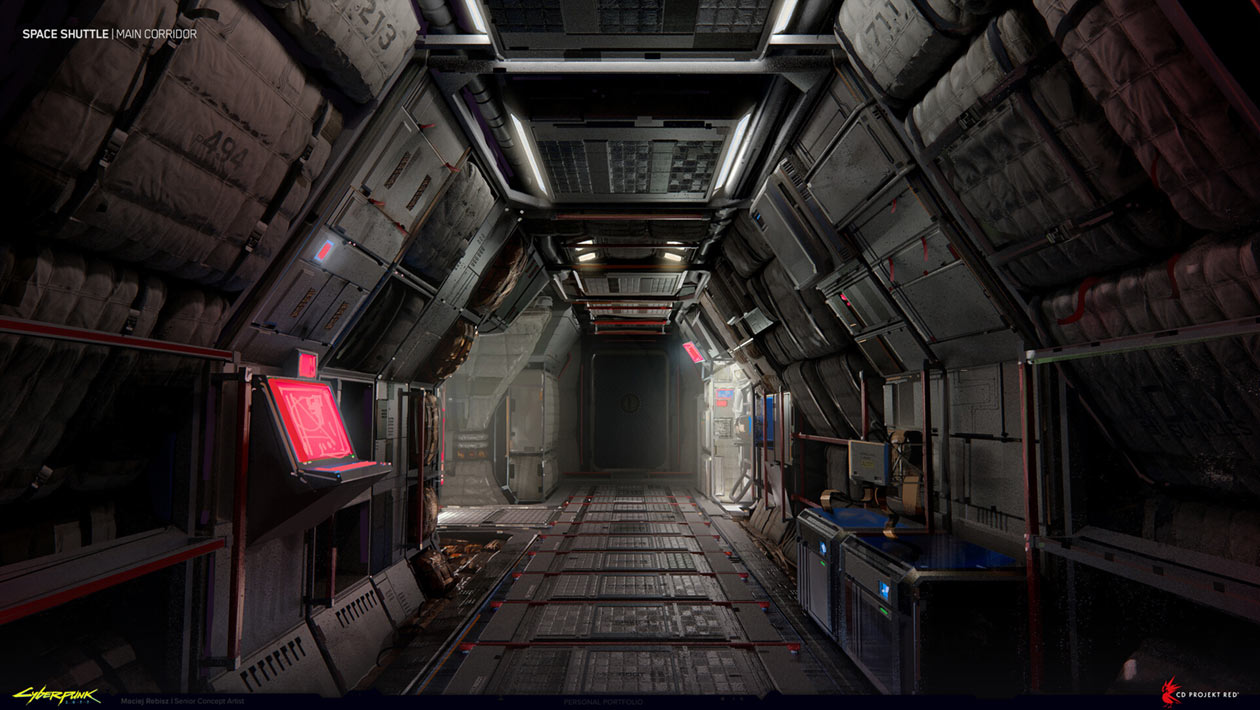 V's Space Shuttle Art from Cyberpunk 2077