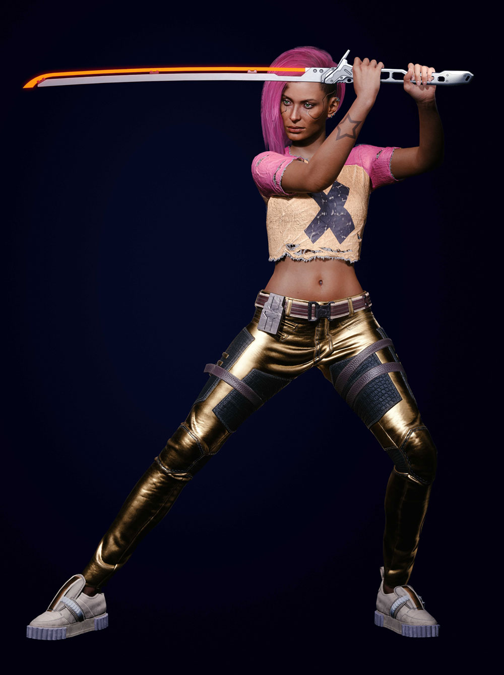 Female V Street Kid Artwork from Cyberpunk 2077