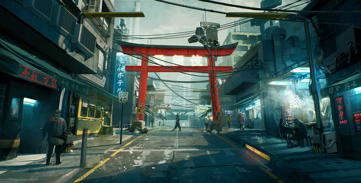 Watson, Kabuki Art from Cyberpunk 2077