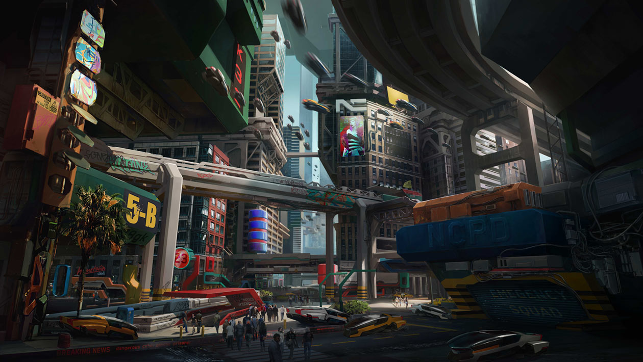 Watson, Little China Art from Cyberpunk 2077