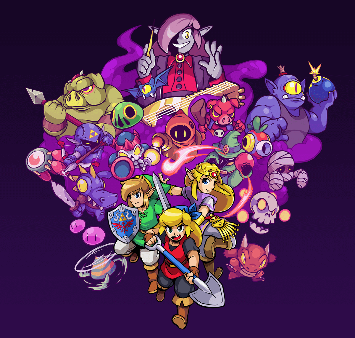 Key Art from Cadence of Hyrule