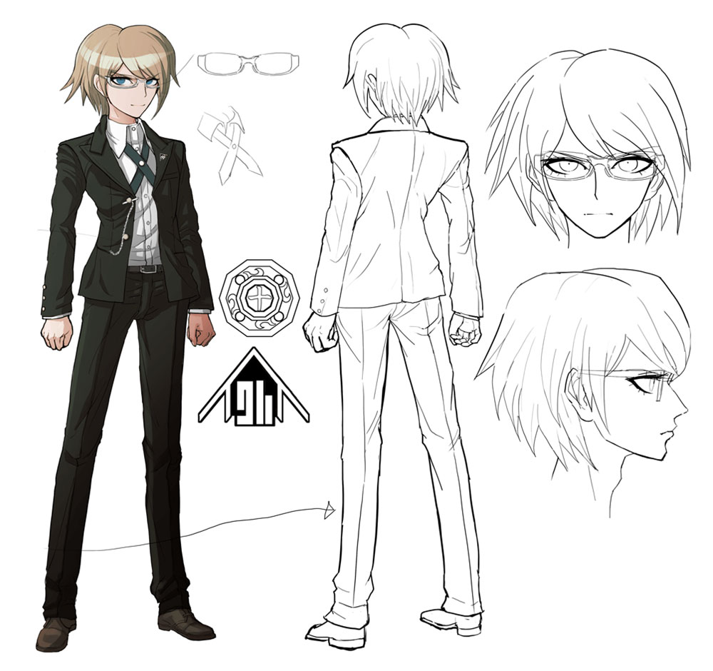 Byakuya Togami Concept Artwork from Danganronpa: Trigger Happy Havoc