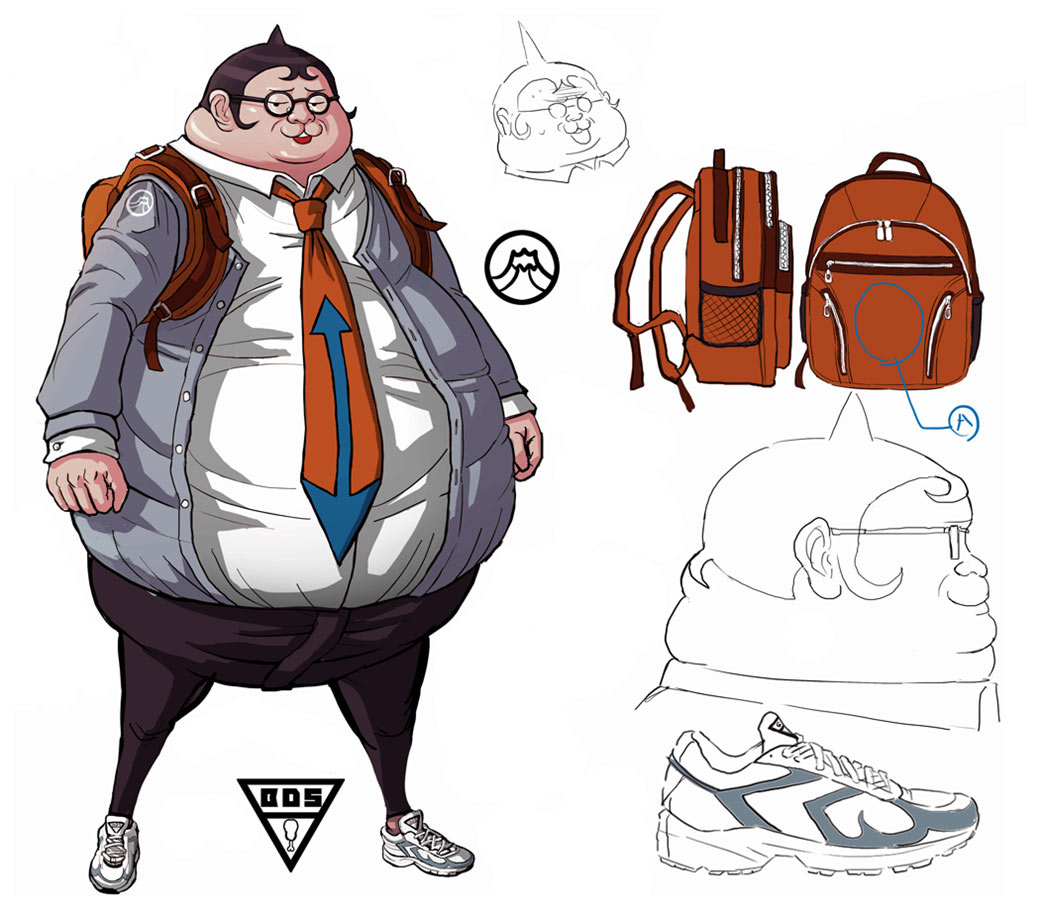 Hifumi Yamada Concept Artwork from Danganronpa: Trigger Happy Havoc
