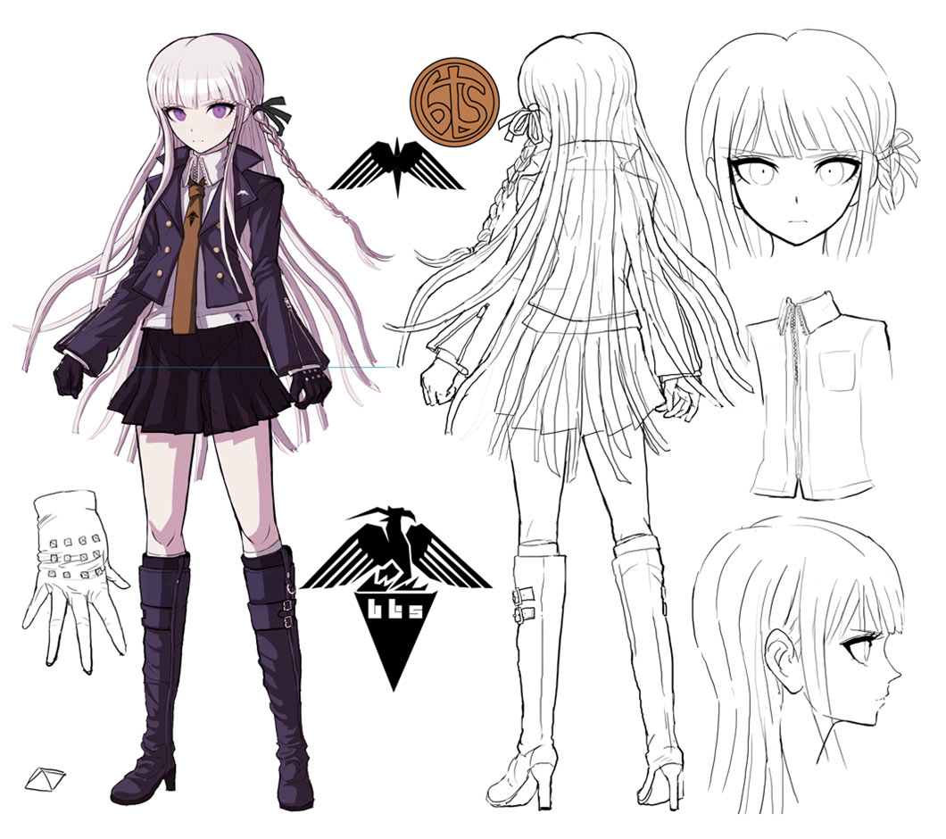 Kyoko Kirigiri Concept Artwork from Danganronpa: Trigger Happy Havoc