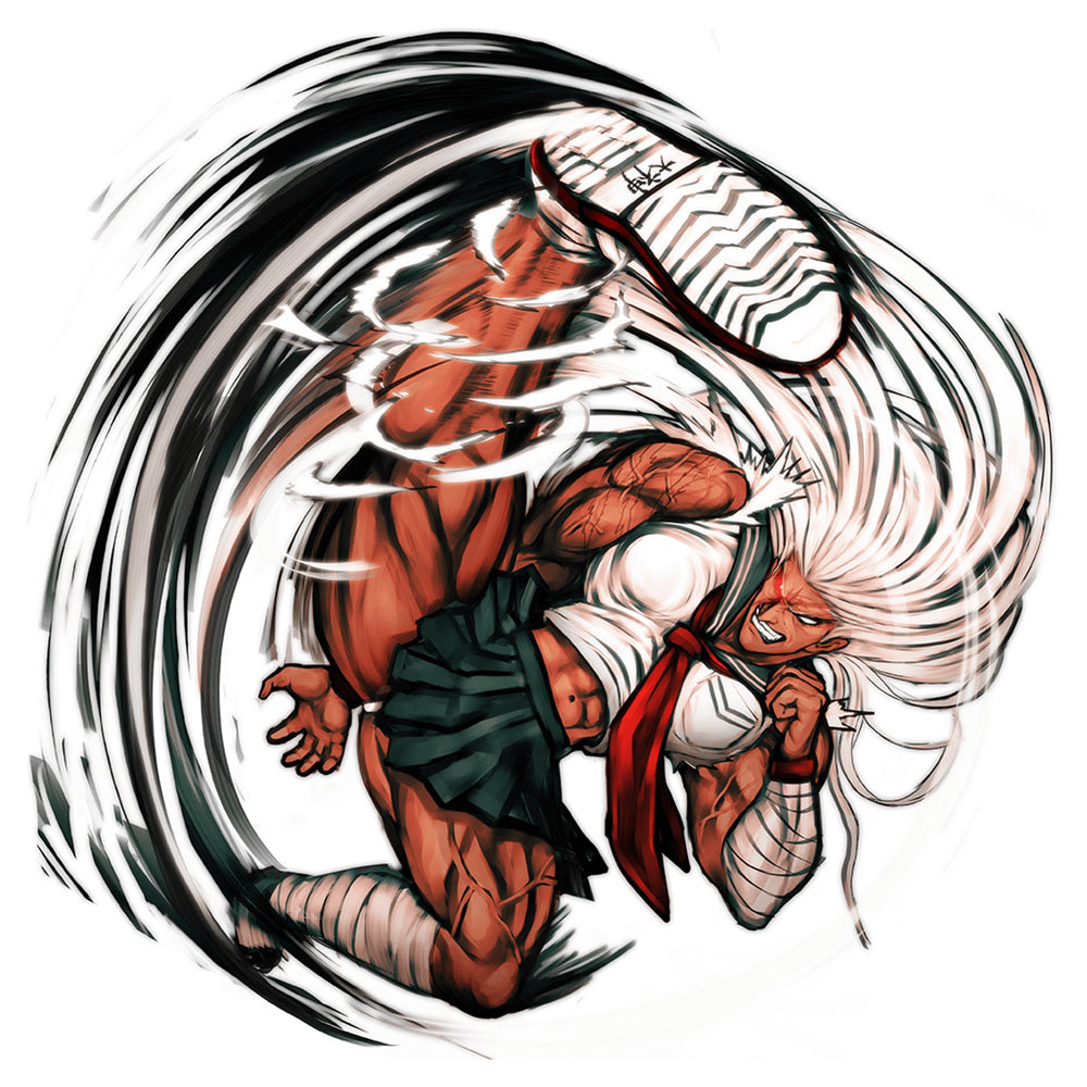 Sakura Ogami Art from Danganronpa: Trigger Happy Havoc
