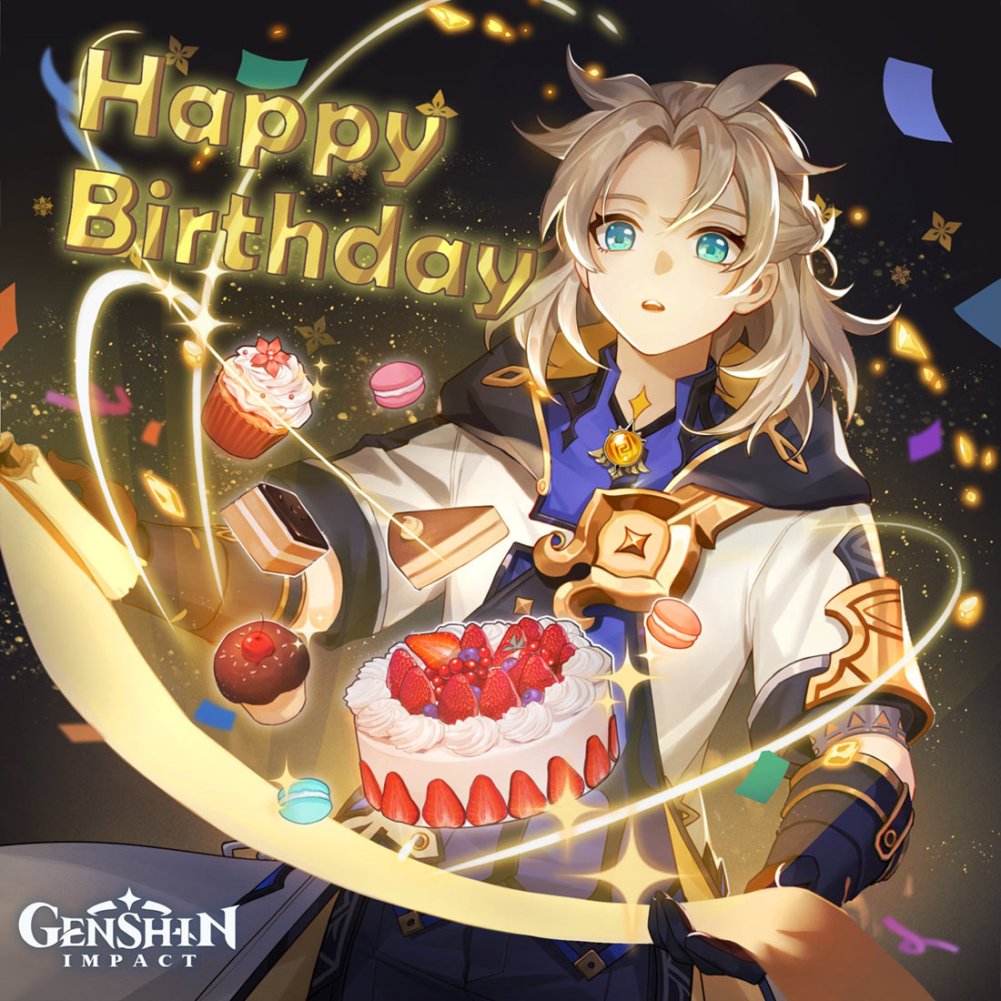 Albedo Birthday 2021 Art from Genshin Impact