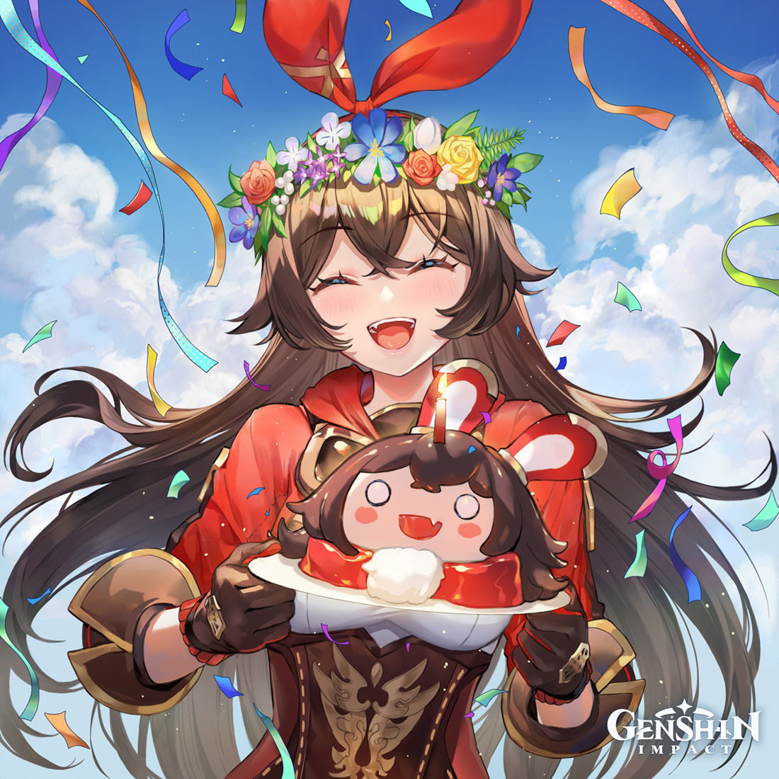 Amber Birthday 2021 Art from Genshin Impact