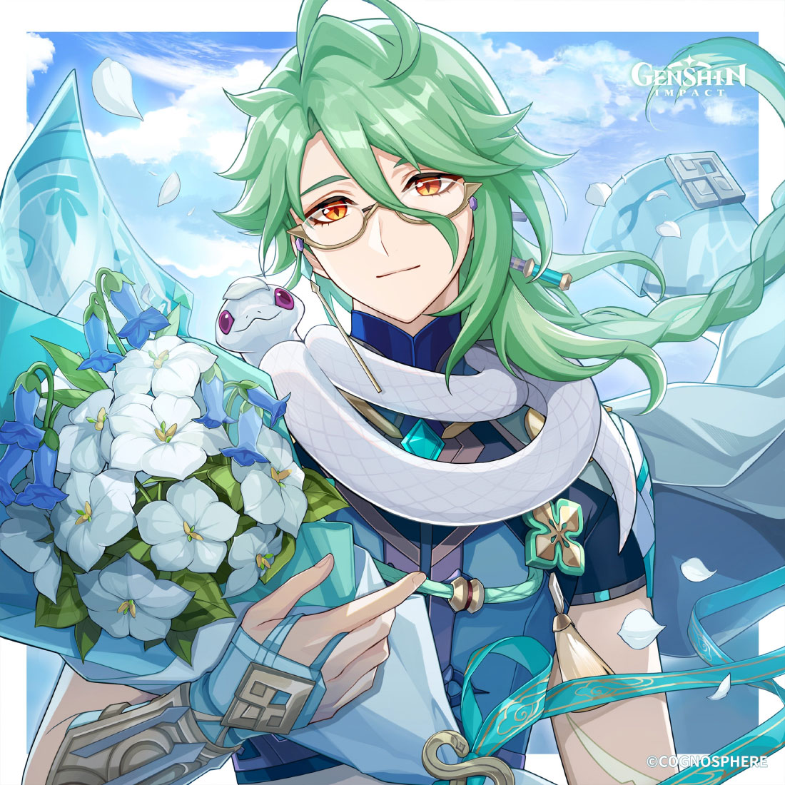 Baizhu Birthday 2024 Art from Genshin Impact