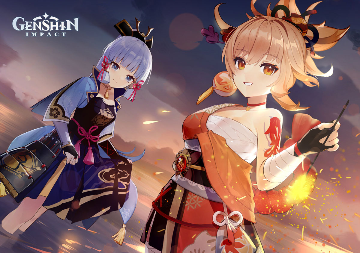 Bilibili 11 Million Followers Art from Genshin Impact