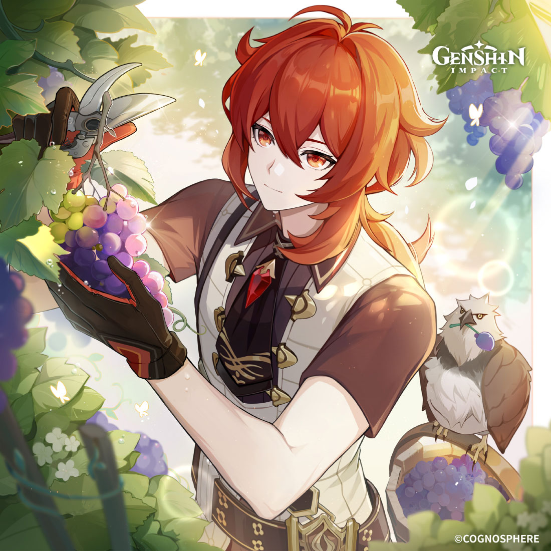 Diluc Birthday 2024 Art from Genshin Impact