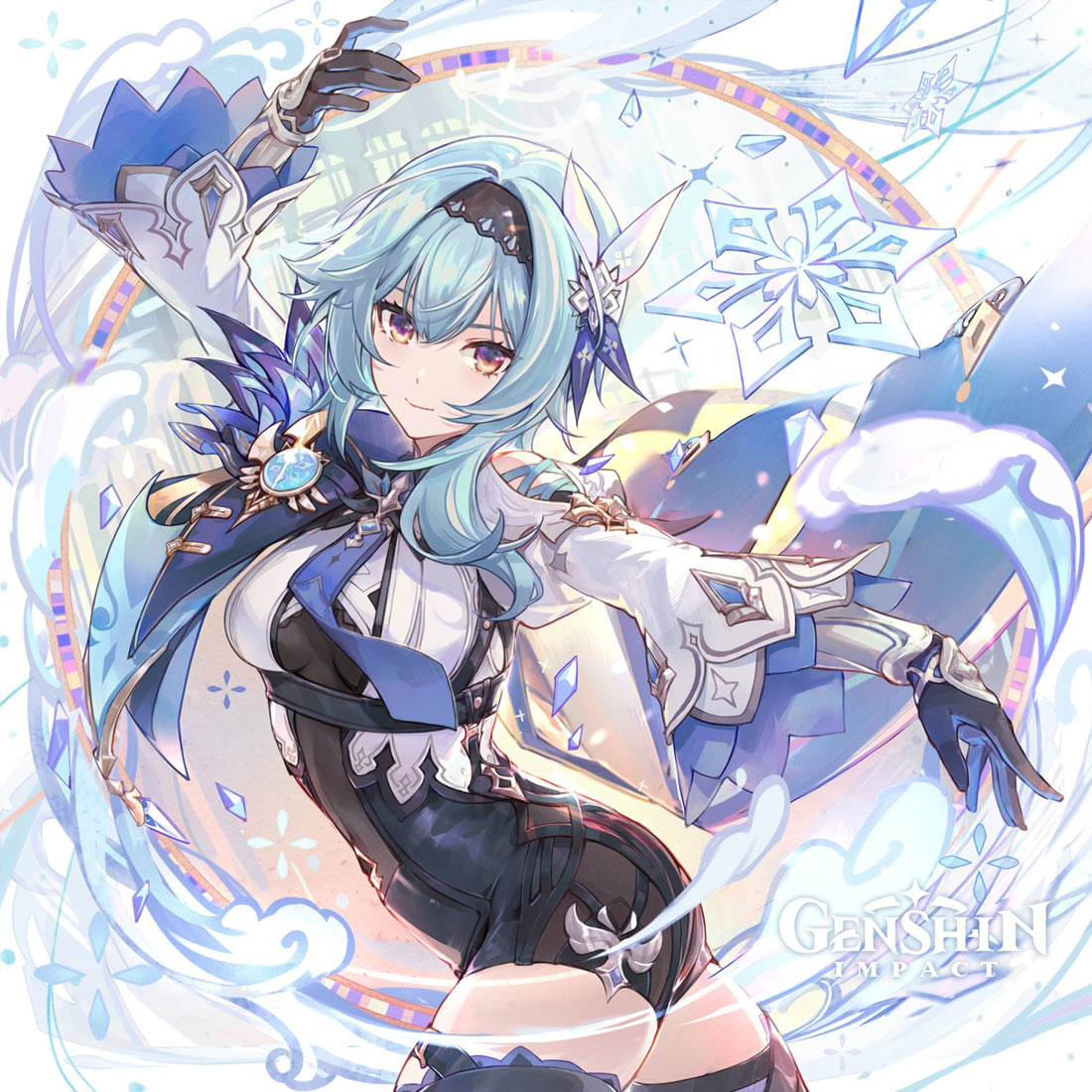 Eula Birthday 2021 Art from Genshin Impact