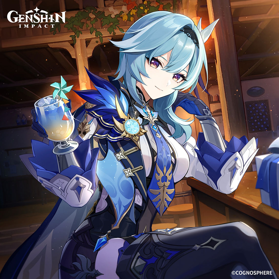 Eula Birthday 2023 Art from Genshin Impact