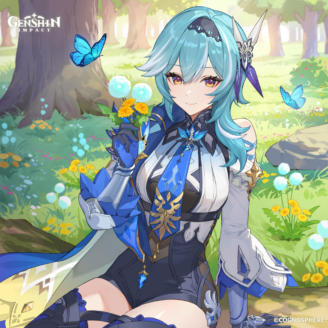 Eula Birthday 2024 Art from Genshin Impact