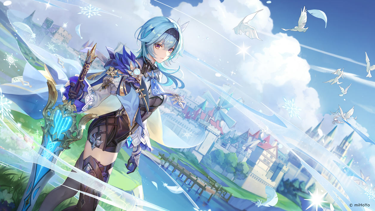 Eula Promo Art from Genshin Impact
