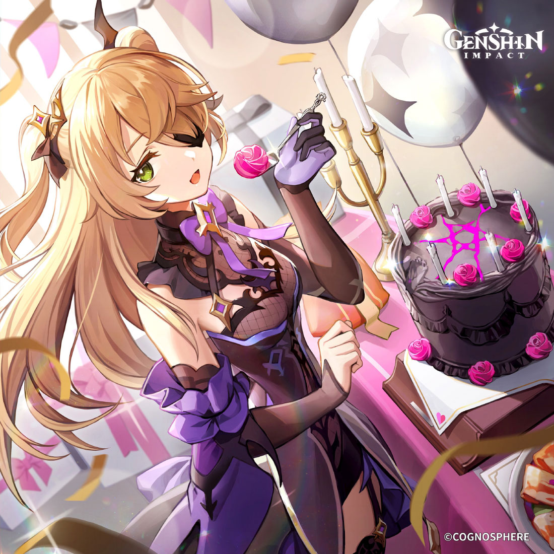 Fischl Birthday 2024 Art from Genshin Impact