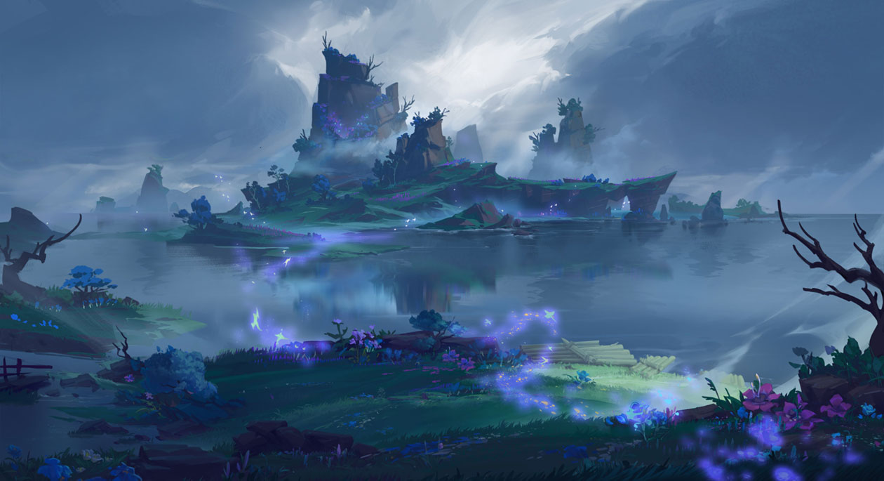 Inazuma Landscape Art from Genshin Impact