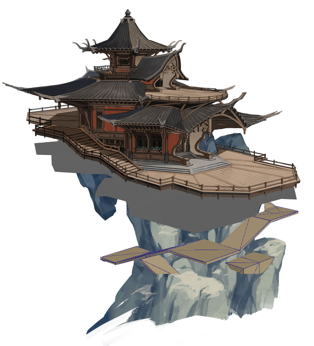 Inn Architecture Art from Genshin Impact
