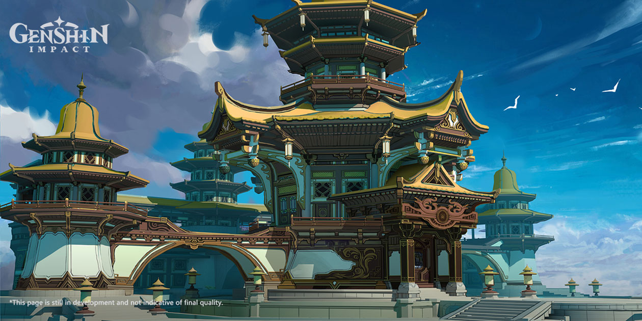 Jade Chamber Art from Genshin Impact