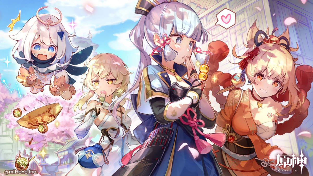 JP Twitter 1.3 Million Followers Art from Genshin Impact