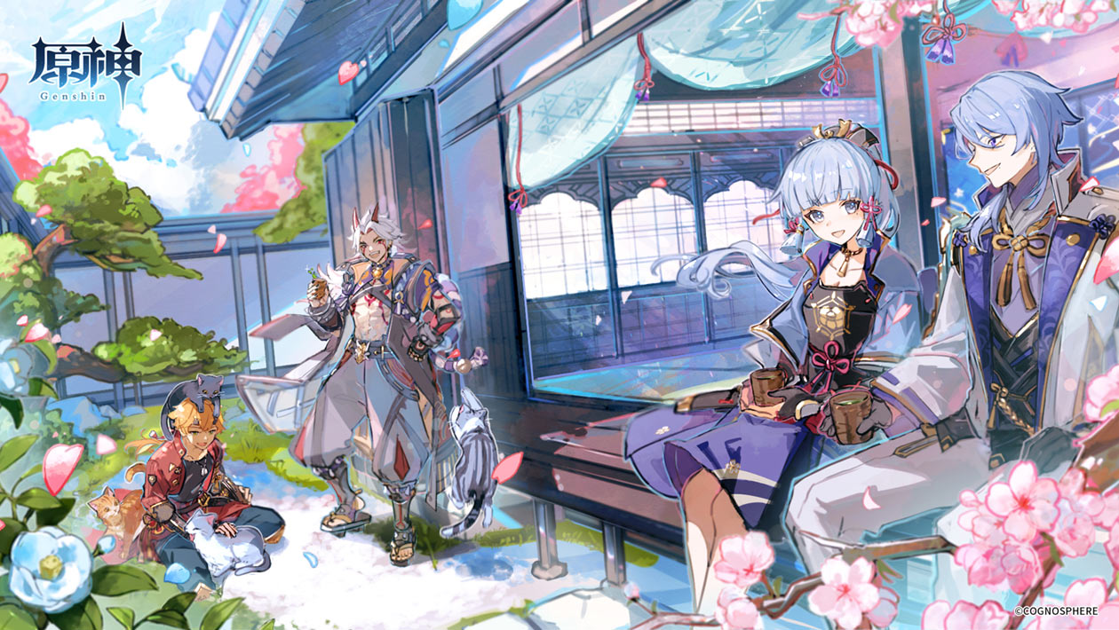 JP Twitter 2.2 Million Followers Art from Genshin Impact