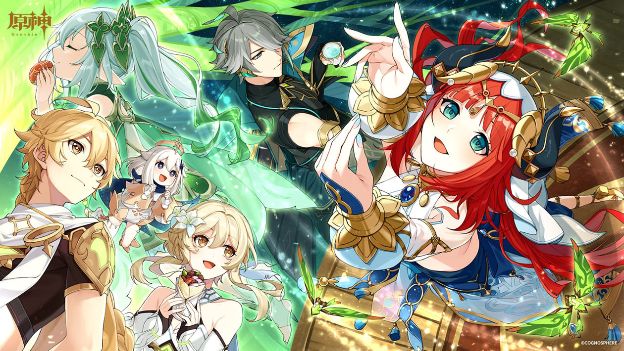 JP Twitter 2.5 Million Followers Art from Genshin Impact