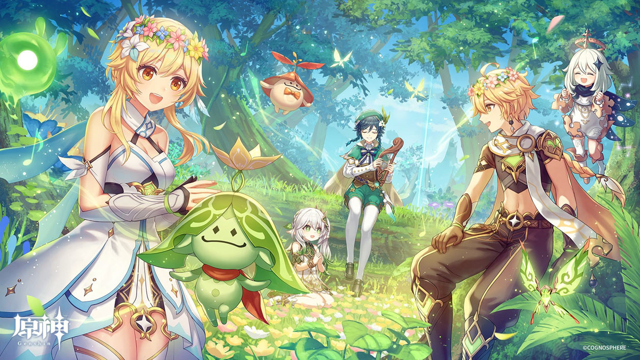 JP Twitter 2.7 Million Followers Art from Genshin Impact