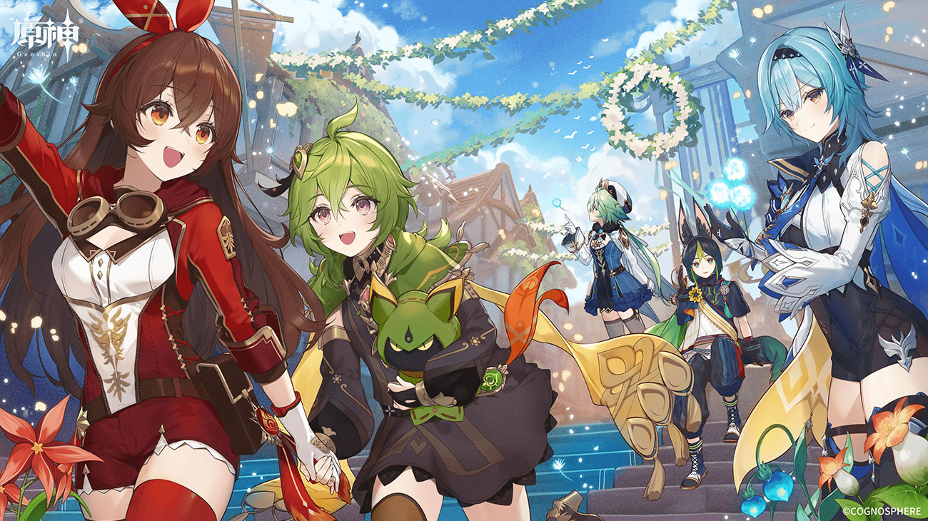 JP Twitter 3.1 Million Followers Art from Genshin Impact