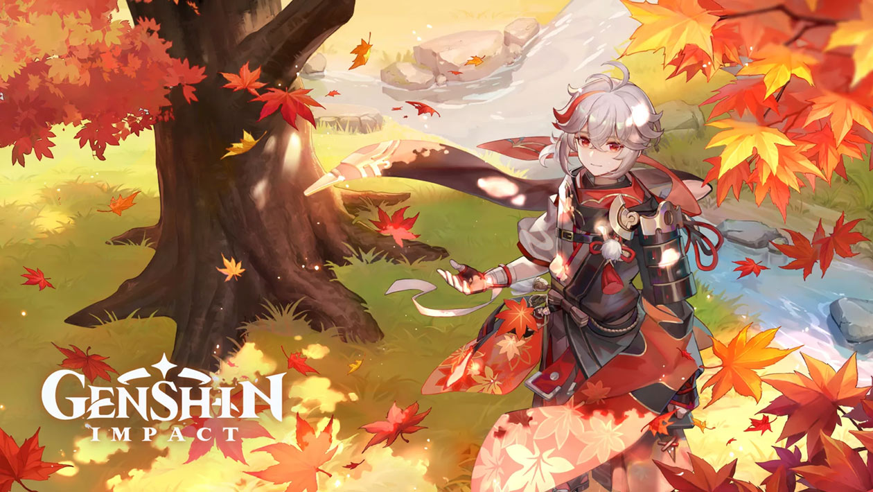 Kaedehara Kazuha Social Media Banner Art from Genshin Impact