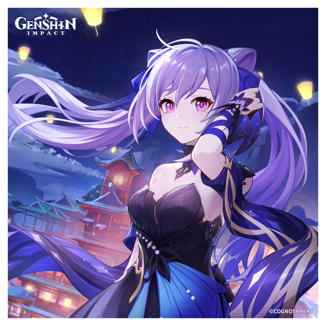 Keqing Birthday 2022 Art from Genshin Impact