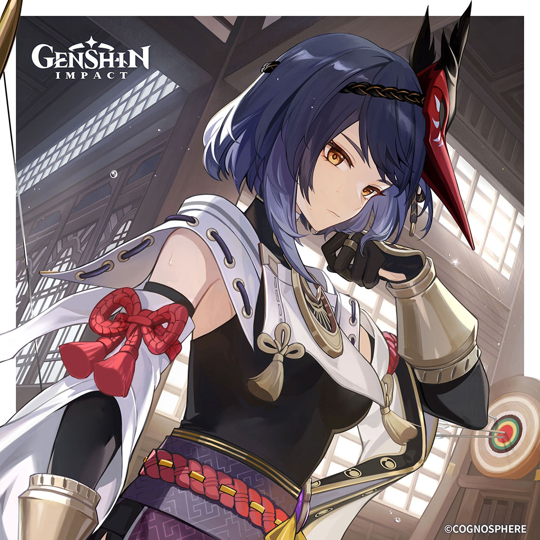 Kujou Sara Birthday 2023 Art from Genshin Impact