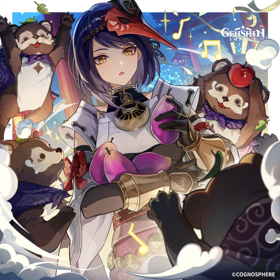 Kujou Sara Birthday 2024 Art from Genshin Impact