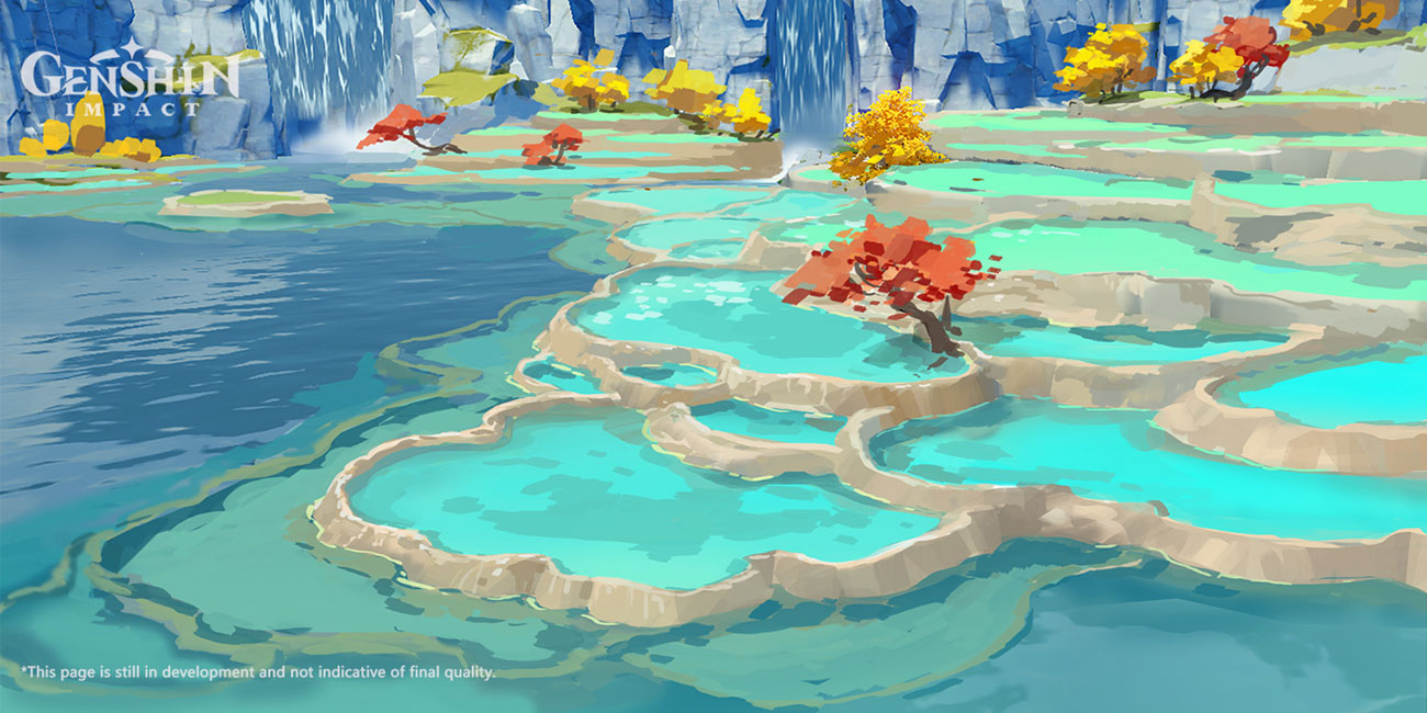 Luhua Pond Art from Genshin Impact