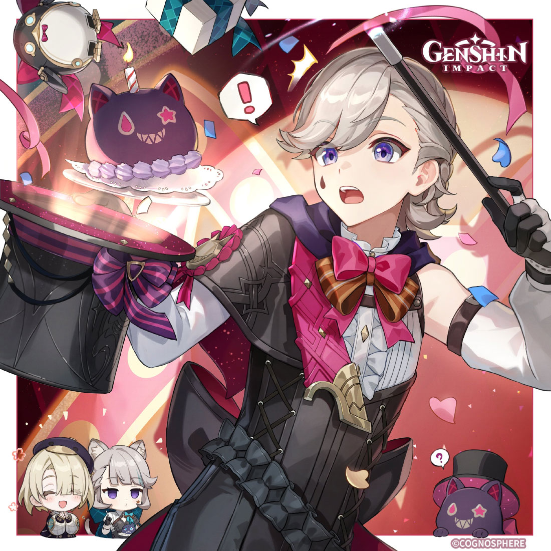 Lyney Birthday 2024 Art from Genshin Impact