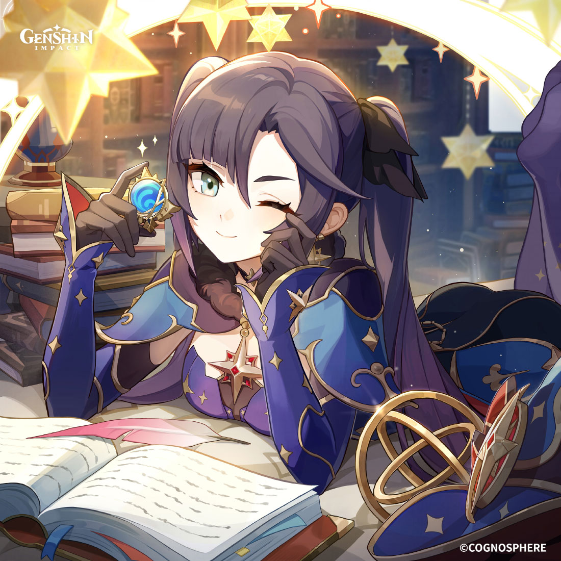 Mona Birthday 2024 Art from Genshin Impact