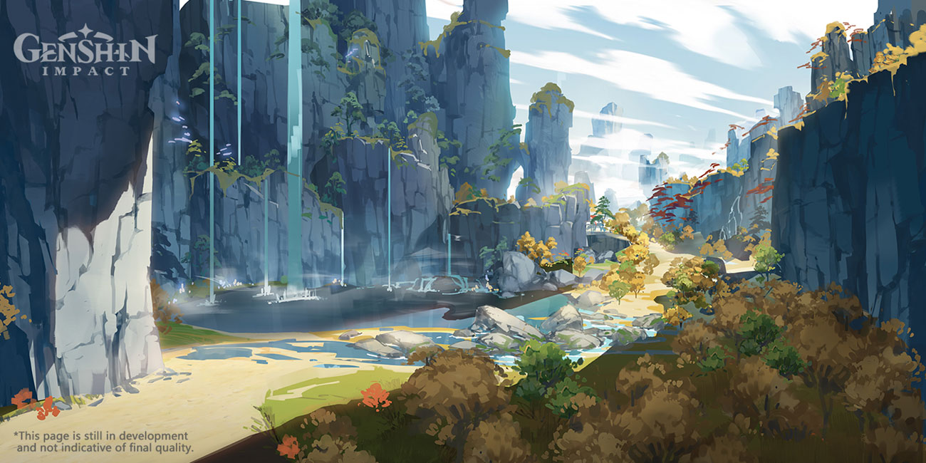 Nantianmen Art from Genshin Impact