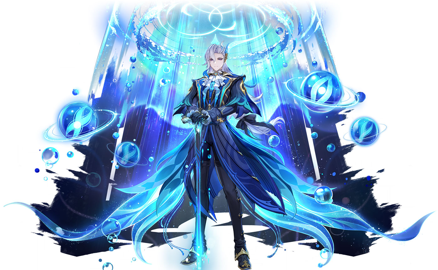 Neuvillette Wish Art from Genshin Impact