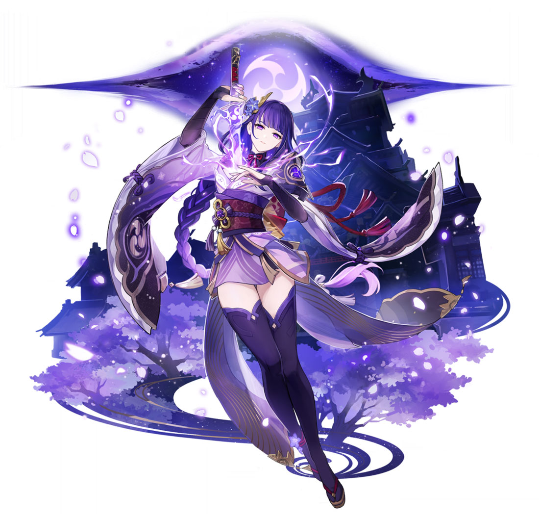 Raiden Shogun Wish Art from Genshin Impact
