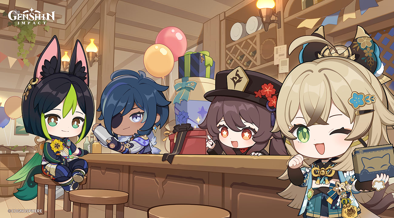 Reddit 2 Million Members Art from Genshin Impact