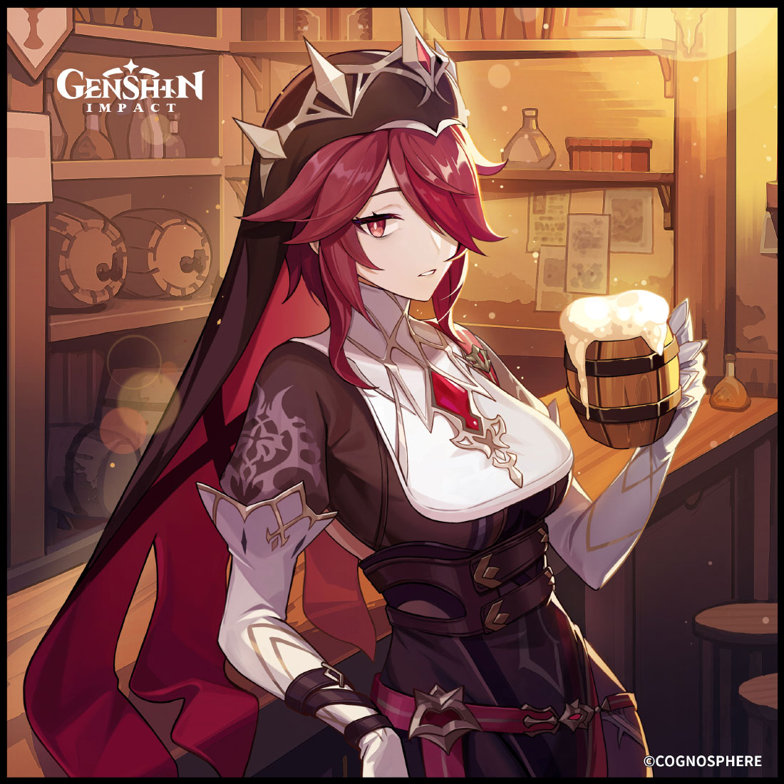 Rosaria Birthday 2024 Art from Genshin Impact