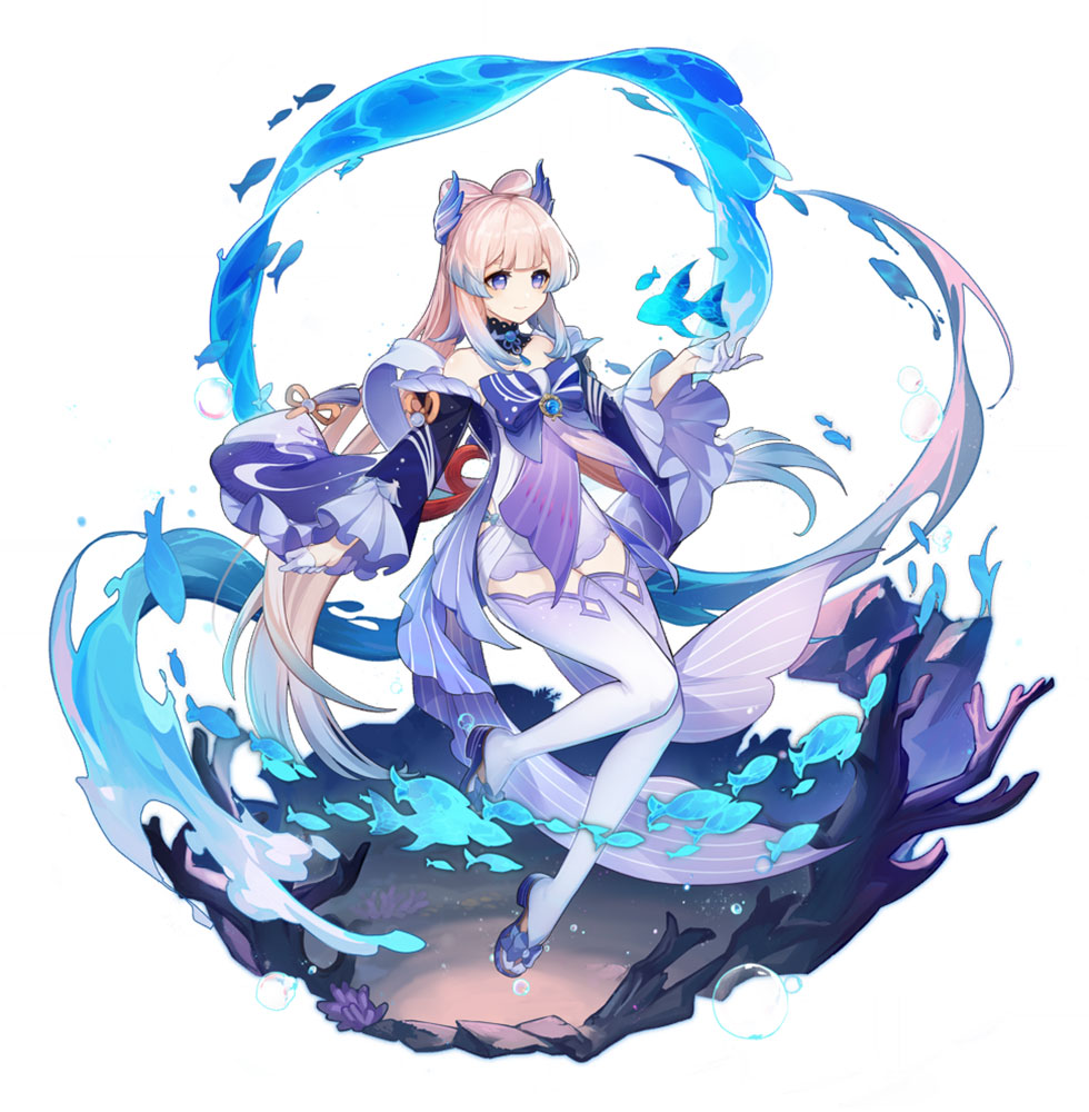 Sangonomiya Kokomi Wish Art from Genshin Impact
