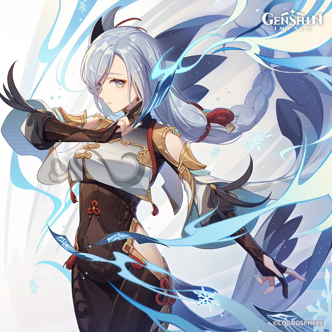 Shenhe Birthday 2022 Art from Genshin Impact