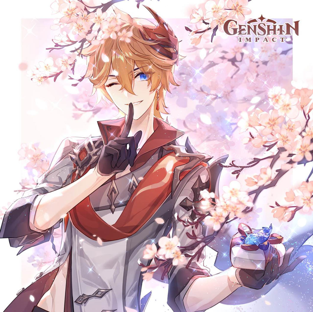 Tartaglia White Day 2021 Art from Genshin Impact