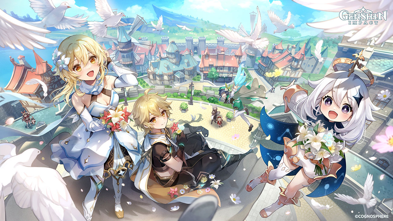 Twitter 10 Million Followers Art from Genshin Impact