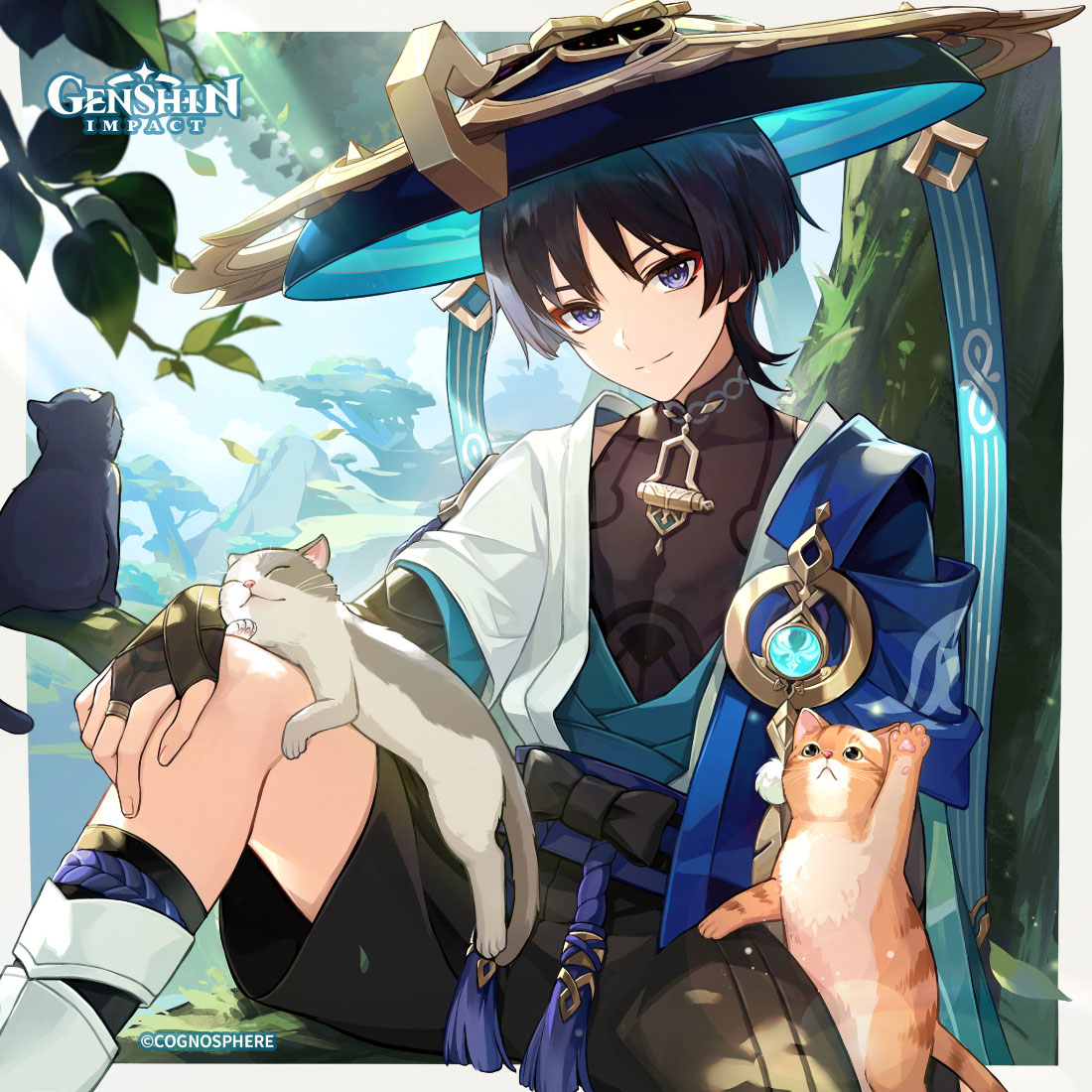 Wanderer Birthday 2024 Art from Genshin Impact