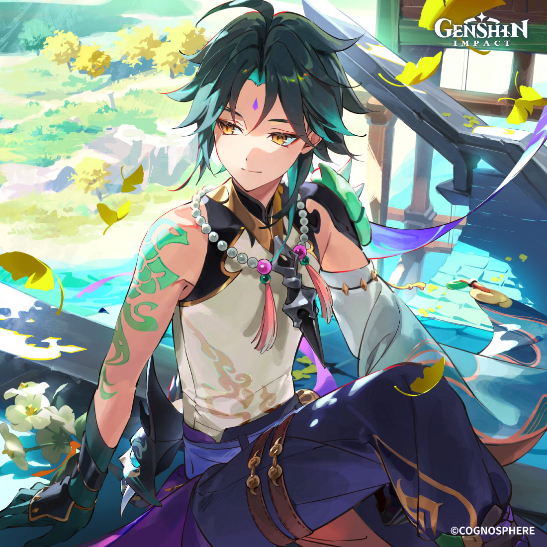 Xiao Birthday 2024 Art from Genshin Impact