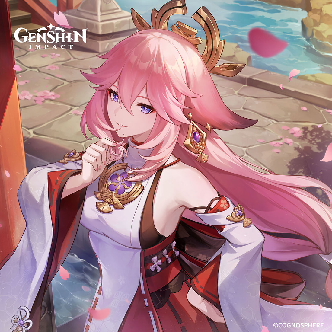 Yae Miko Birthday 2023 Art from Genshin Impact